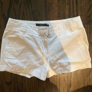 White JCREW Chino Shorts